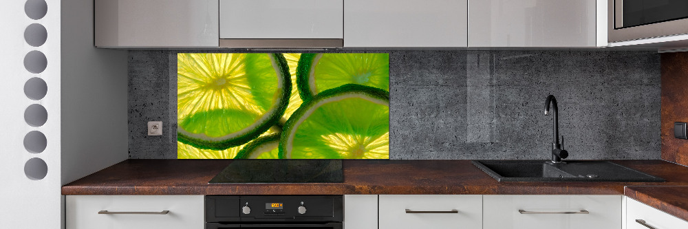 Cooker splashback Lime