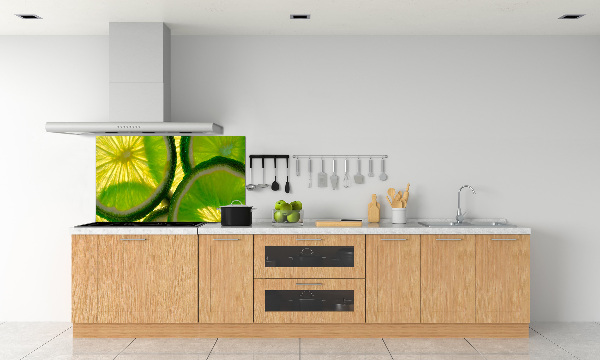 Cooker splashback Lime