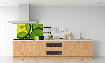 Cooker splashback Lime