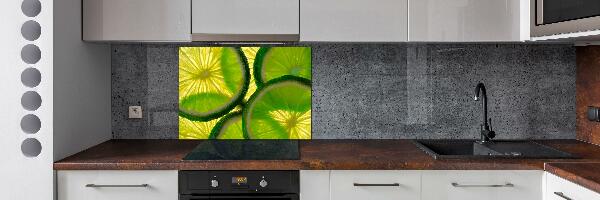 Cooker splashback Lime