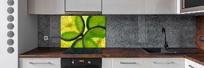 Cooker splashback Lime