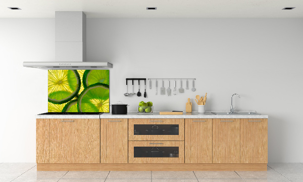 Cooker splashback Lime