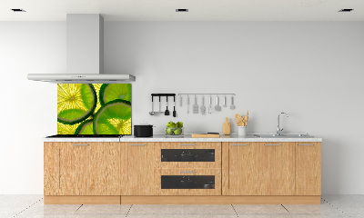 Cooker splashback Lime