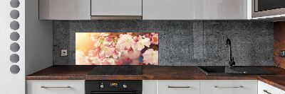 Kitchen wall panels Cherry blossoms