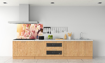 Kitchen wall panels Cherry blossoms