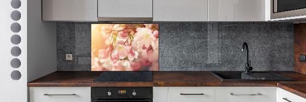 Kitchen wall panels Cherry blossoms