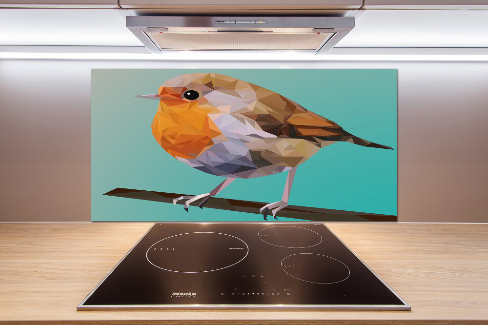 Cooker splashback Rudzik bird