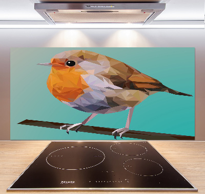 Cooker splashback Rudzik bird