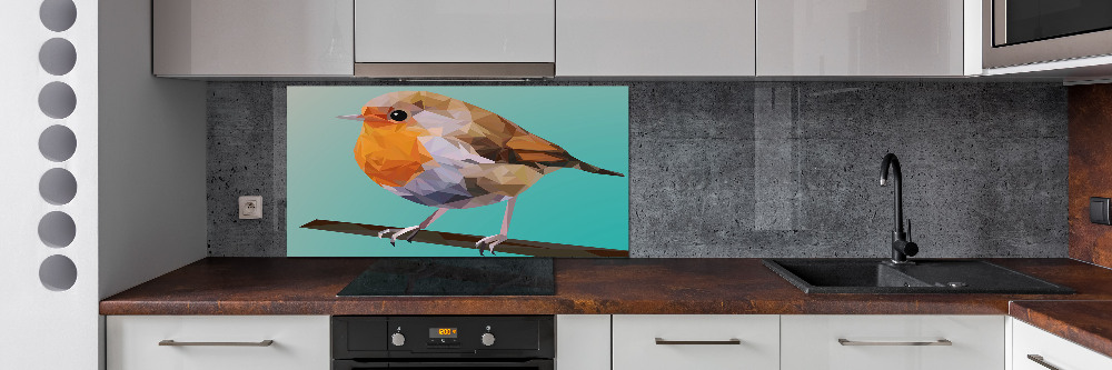 Cooker splashback Rudzik bird