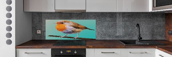 Cooker splashback Rudzik bird