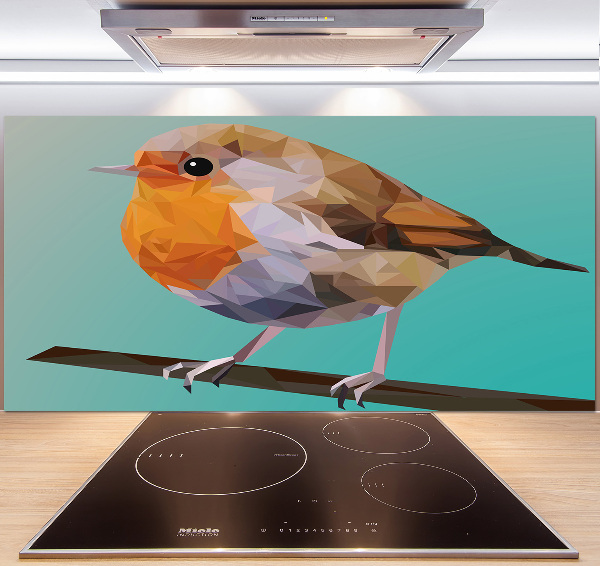 Cooker splashback Rudzik bird