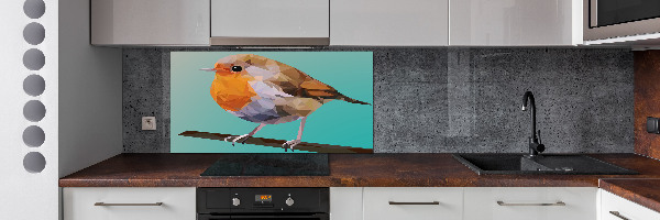 Cooker splashback Rudzik bird