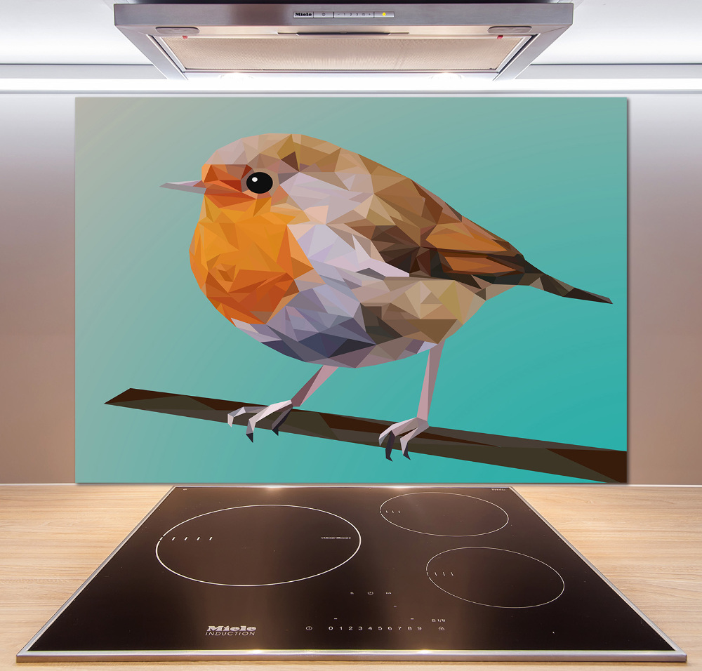 Cooker splashback Rudzik bird