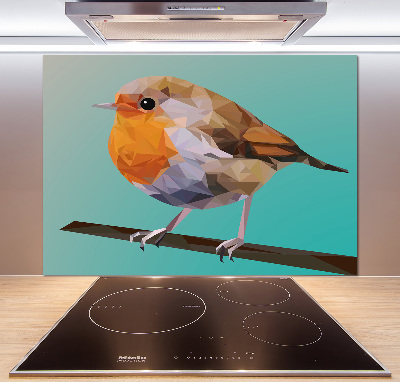 Cooker splashback Rudzik bird