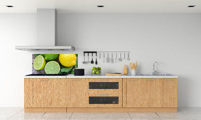 Cooker splashback Lime and lemon