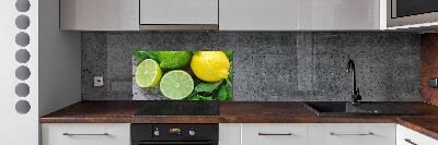 Cooker splashback Lime and lemon