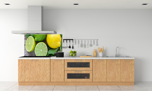 Cooker splashback Lime and lemon