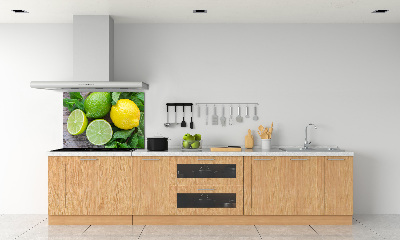 Cooker splashback Lime and lemon