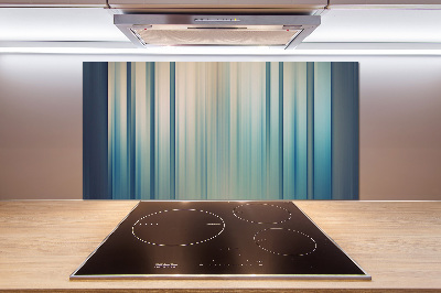 Glass splashback Blue stripes