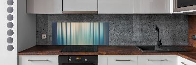 Glass splashback Blue stripes