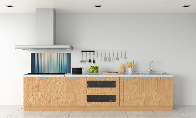 Glass splashback Blue stripes