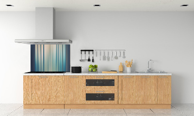 Glass splashback Blue stripes