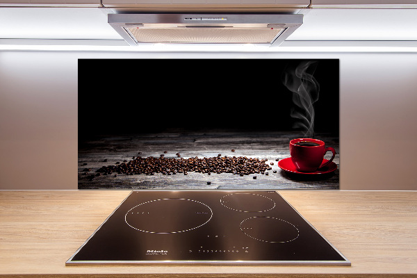 Cooker splashback Aromatic coffee