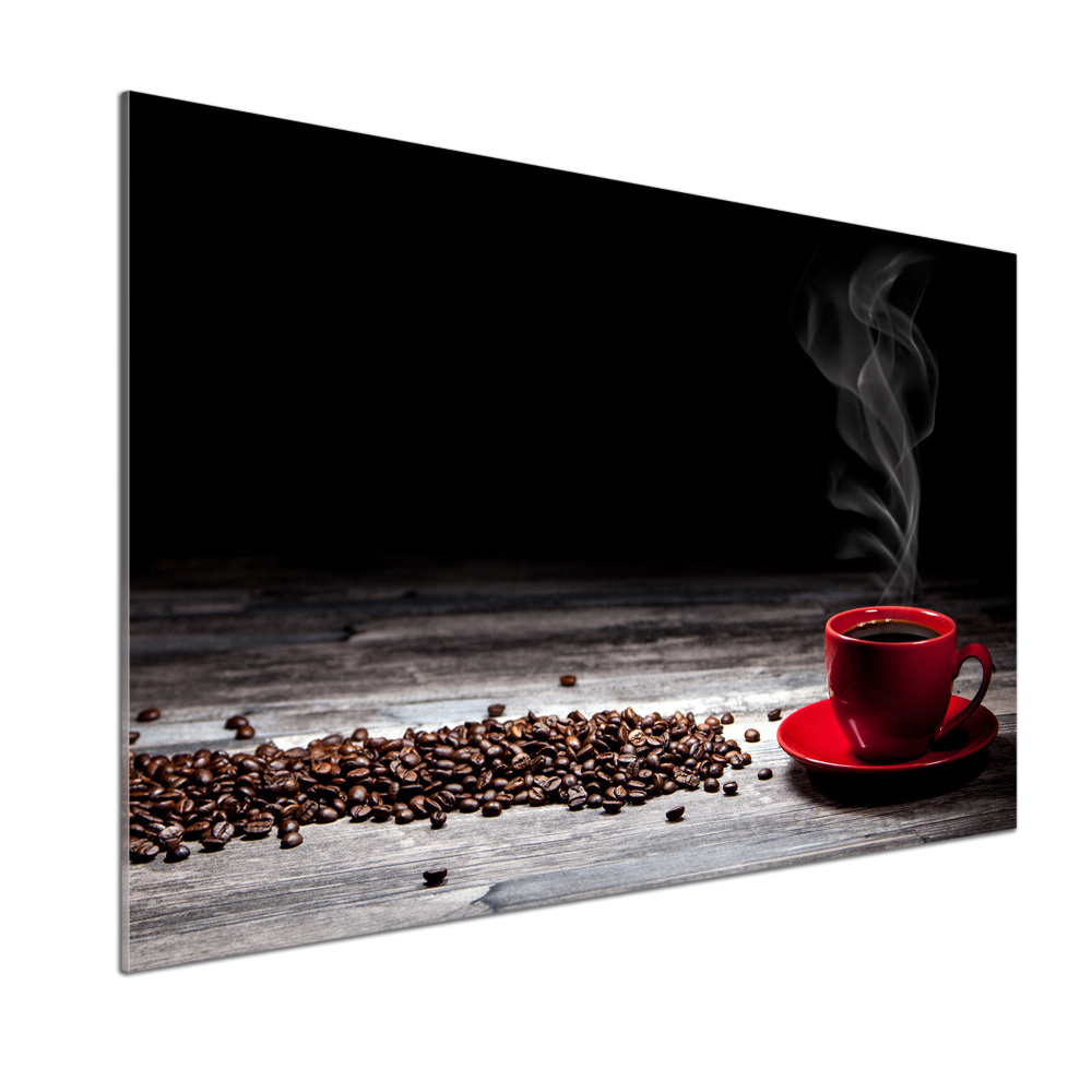 Cooker splashback Aromatic coffee