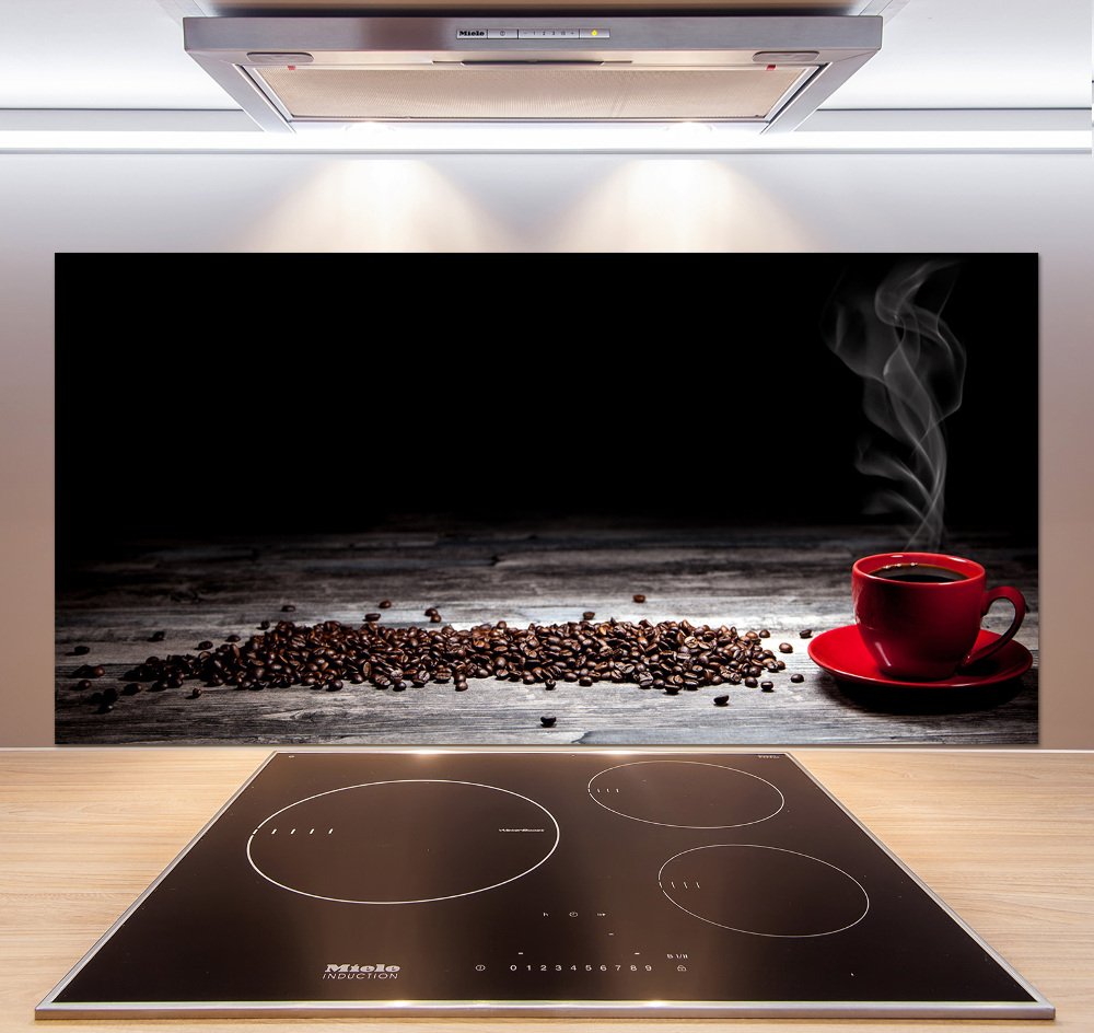 Cooker splashback Aromatic coffee