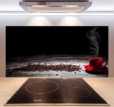 Cooker splashback Aromatic coffee