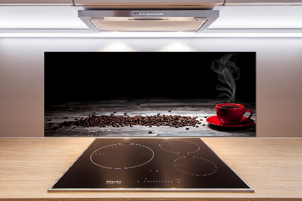 Cooker splashback Aromatic coffee