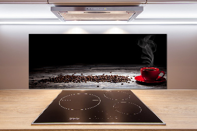 Cooker splashback Aromatic coffee