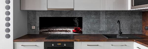 Cooker splashback Aromatic coffee