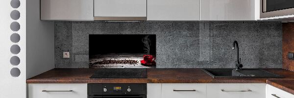 Cooker splashback Aromatic coffee