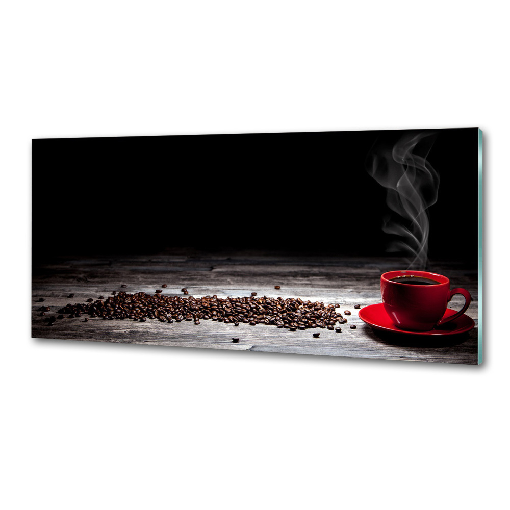 Cooker splashback Aromatic coffee