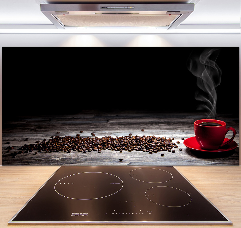 Cooker splashback Aromatic coffee