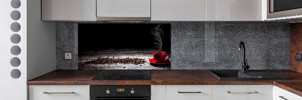 Cooker splashback Aromatic coffee