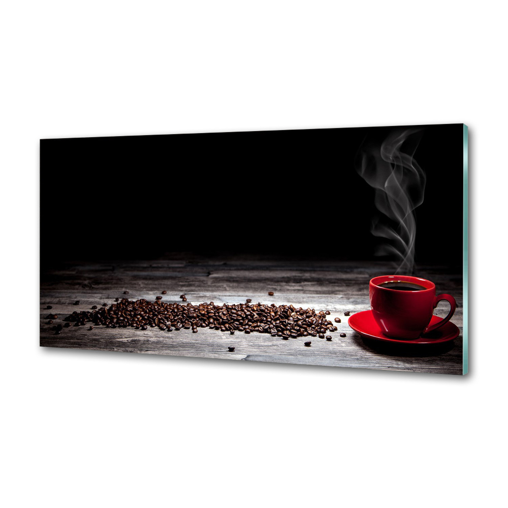 Cooker splashback Aromatic coffee