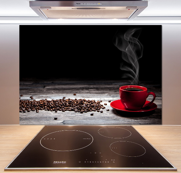 Cooker splashback Aromatic coffee