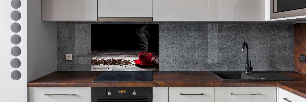 Cooker splashback Aromatic coffee