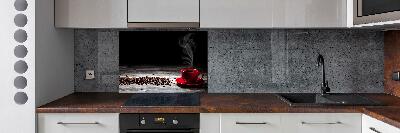 Cooker splashback Aromatic coffee