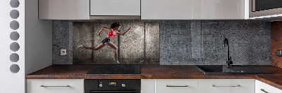 Cooker splashback Running