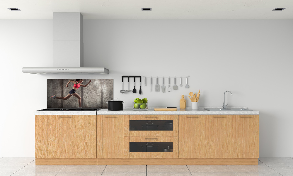 Cooker splashback Running