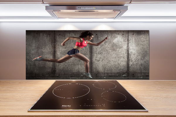 Cooker splashback Running