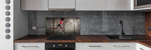 Cooker splashback Running