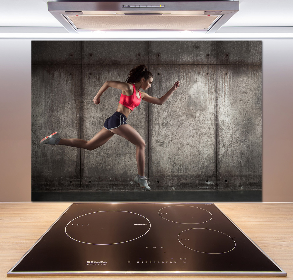 Cooker splashback Running