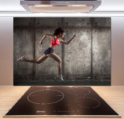 Cooker splashback Running