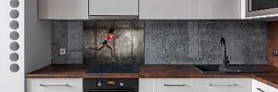 Cooker splashback Running