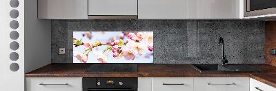 Kitchen splashback Cherry blossoms