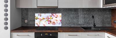 Kitchen splashback Cherry blossoms